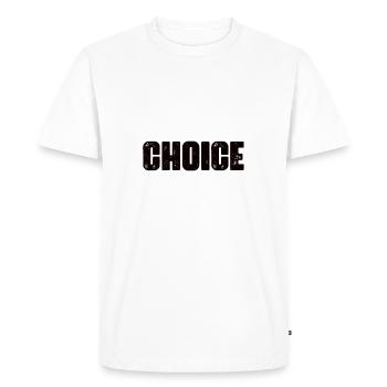 Mère pour le choix par choix - T-shirt Premium bio Homme - blanc - Devant - Nico (187cm)