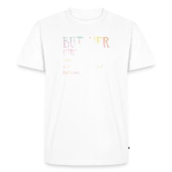 Mrs. Butcher Butcher Butcher Gift - Men's Premium Organic T-Shirt - white - Front - Nico (187cm)