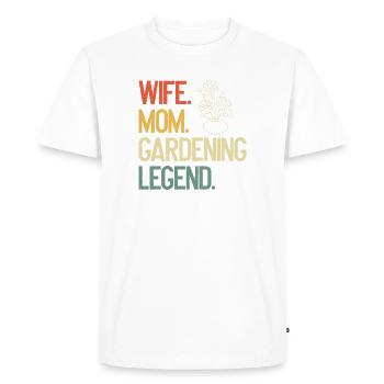 Garden Girls Jardinier Femmes Enfants Femme - T-shirt Premium bio Homme - blanc - Devant - Nico (187cm)