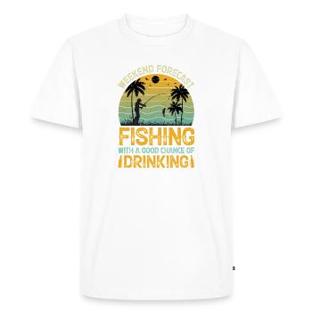 Thérapie Pêche Lac Carpe Pêcheur Pêcheur Appât - T-shirt Premium bio Homme - blanc - Devant - Nico (187cm)