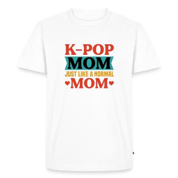 K-Pop Kpop Mama Gift Idea - Men's Premium Organic T-Shirt - white - Front - Nico (187cm)