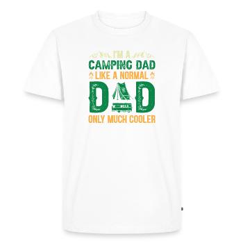 Randonnée Camping Outdoor Dictons Camper Randonneurs - T-shirt Premium bio Homme - blanc - Devant - Nico (187cm)