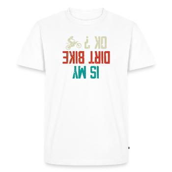 Motocross Moto Motorsport - T-shirt Premium bio Homme - blanc - Devant - Nico (187cm)