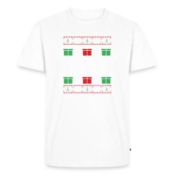 Maman de Noël - T-shirt Premium bio Homme - blanc - Devant - Nico (187cm)