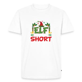 Eleven Little Christmas Elves Fairy Tales Child Gift - Men's Premium Organic T-Shirt - white - Front - Nico (187cm)