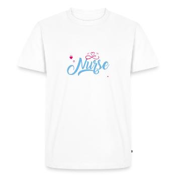 Physician Assistant Nurse Medical Practice Needle - Men's Premium Organic T-Shirt - white - Front - Nico (187cm)