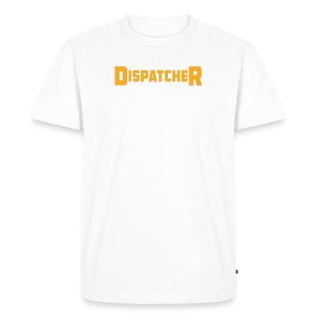 Meilleur devis de répartiteur Profession de cadeau Logistique - T-shirt Premium bio Homme - blanc - Devant - Nico (187cm)