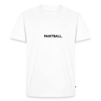 Paintball Gift Paintballer Paintball Player - Men's Premium Organic T-Shirt - white - Front - Nico (187cm)