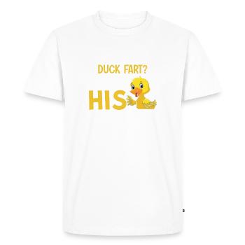 Duck family Rubber ducks Bathing duck Duck - Men's Premium Organic T-Shirt - white - Front - Nico (187cm)