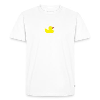 Duck family Rubber ducks Bathing duck Duck - Men's Premium Organic T-Shirt - white - Front - Nico (187cm)