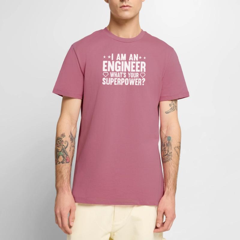 Engineer Brain Mechanical Engineering Electrical Engineering Math Men's Premium Organic T-Shirt