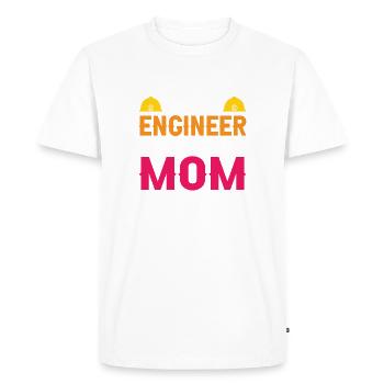 Civil Engineer Bridge Construction Statics Son Mama Engineer - Men's Premium Organic T-Shirt - white - Front - Nico (187cm)