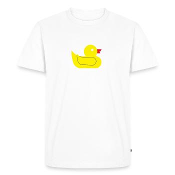 Duck family Rubber ducks Bathing duck Duck - Men's Premium Organic T-Shirt - white - Front - Nico (187cm)