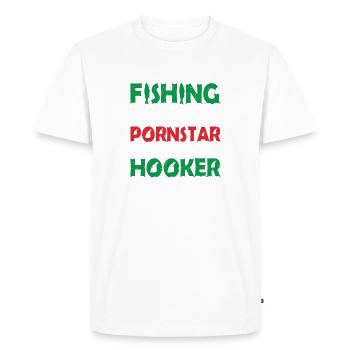 Thérapie Pêche de lac Carpe de lac Pêcheur Appât - T-shirt Premium bio Homme - blanc - Devant - Nico (187cm)