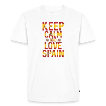 I love Spain - Men's Premium Organic T-Shirt - white - Front - Nico (187cm)
