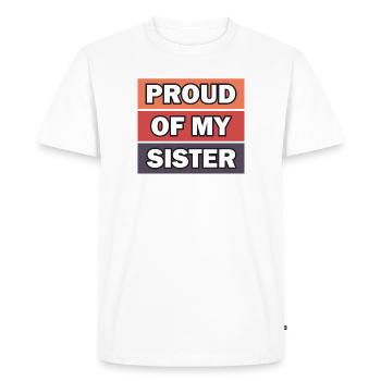 Pride Frère Soeur Jumeaux Frères et sœurs - T-shirt Premium bio Homme - blanc - Devant - Nico (187cm)