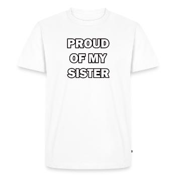 Orgueil Frère Soeur Jumeaux Frères et sœurs - T-shirt Premium bio Homme - blanc - Devant - Nico (187cm)