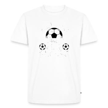 Joueur de football Football Ball Club - T-shirt Premium bio Homme - blanc - Devant - Nico (187cm)