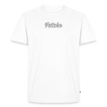 Hunter Papa Son Père Chasse Chasse - T-shirt Premium bio Homme - blanc - Devant - Nico (187cm)