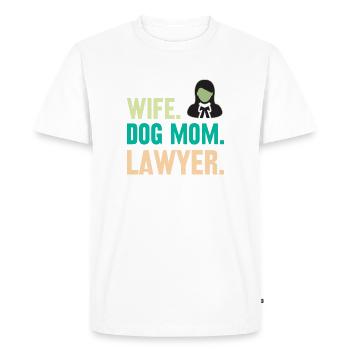 Wife Dog owner Lawyer Lawyer - Men's Premium Organic T-Shirt - white - Front - Nico (187cm)