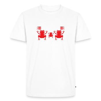 Frog Girls Children Frogs - Men's Premium Organic T-Shirt - white - Front - Nico (187cm)