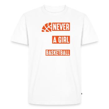 Basketball Filles Streetball - T-shirt Premium bio Homme - blanc - Devant - Nico (187cm)