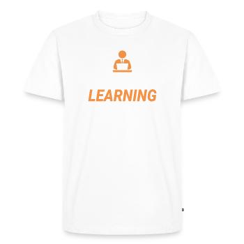 Deep Learning Machine Learning AI KI - T-shirt Premium bio Homme - blanc - Devant - Nico (187cm)