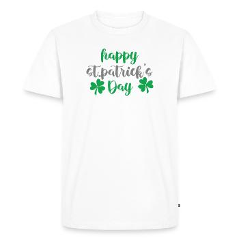 St. Patrick's Day - Men's Premium Organic T-Shirt - white - Front - Nico (187cm)