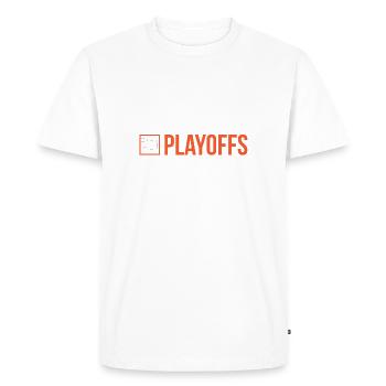 Joueurs de hockey sur glace Séries éliminatoires - T-shirt Premium bio Homme - blanc - Devant - Nico (187cm)