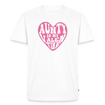Tante est ma Saint-Valentin Saint-Valentin - T-shirt Premium bio Homme - blanc - Devant - Nico (187cm)
