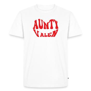 Tante est ma Saint-Valentin Saint-Valentin - T-shirt Premium bio Homme - blanc - Devant - Nico (187cm)