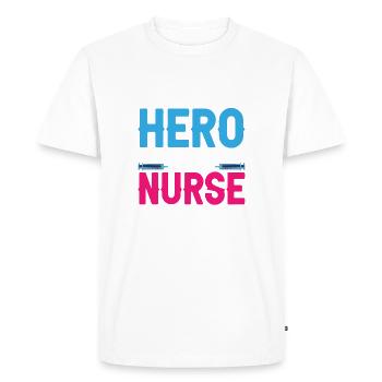 Ambulance Service Paramedic Nurse - Men's Premium Organic T-Shirt - white - Front - Nico (187cm)