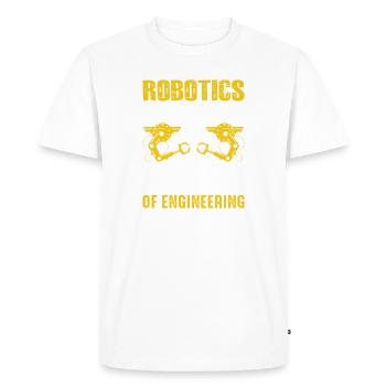 Robot Programmer Automation Technician - Men's Premium Organic T-Shirt - white - Front - Nico (187cm)