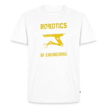 Robot Programmer Automation Technician - Men's Premium Organic T-Shirt - white - Front - Nico (187cm)