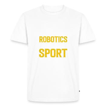 Robot Programmer Automation Technician - Men's Premium Organic T-Shirt - white - Front - Nico (187cm)