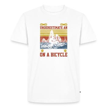 Cycopath Bike E-Bike Cycling Road Bike Bike - Men's Premium Organic T-Shirt - white - Front - Nico (187cm)