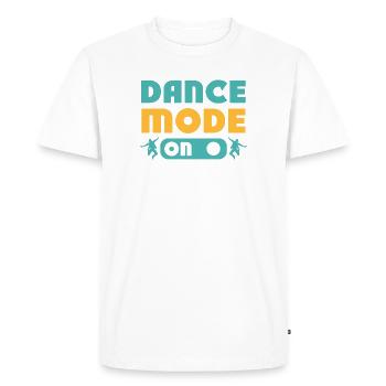 Mode de danse à danseur danseur Party Music Sport - T-shirt Premium bio Homme - blanc - Devant - Nico (187cm)