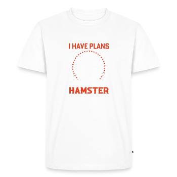 Hamster Lover Hamster Cadeau - T-shirt Premium bio Homme - blanc - Devant - Nico (187cm)