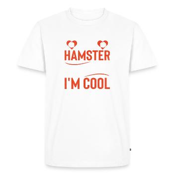 Hamster Lover Hamster Cadeau - T-shirt Premium bio Homme - blanc - Devant - Nico (187cm)
