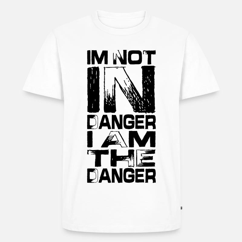 Minimalistischer Horizont - Männer Premium Bio T-Shirt - Weiß