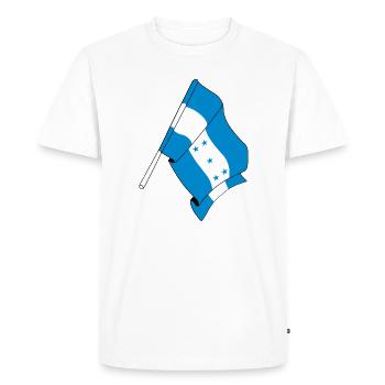 Drapeau du Honduras - T-shirt Premium bio Homme - blanc - Devant - Nico (187cm)