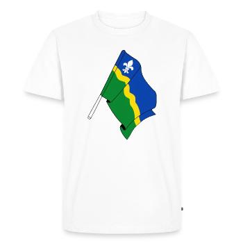 Drapeau de la province du Flevoland - T-shirt Premium bio Homme - blanc - Devant - Nico (187cm)