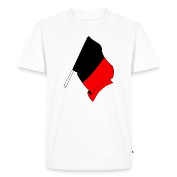 Noms de drapeaux Belgique - T-shirt Premium bio Homme - blanc - Devant - Nico (187cm)