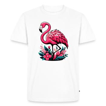 Flamant - T-shirt Premium bio Homme - blanc - Devant - Nico (187cm)