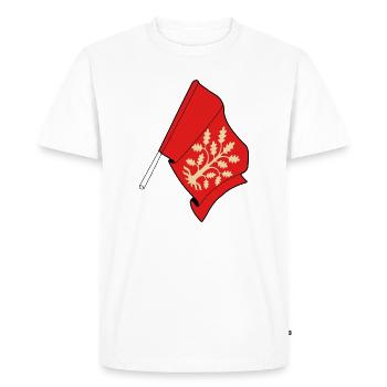 Drapeau moderne d’Agder Norway design - T-shirt Premium bio Homme - blanc - Devant - Nico (187cm)