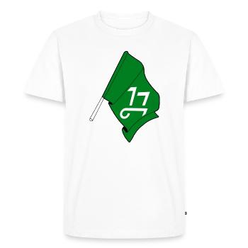 Drapeau de la province d’Innlandet Norvège Design - T-shirt Premium bio Homme - blanc - Devant - Nico (187cm)