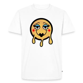 Beauté fondante - T-shirt Premium bio Homme - blanc - Devant - Nico (187cm)