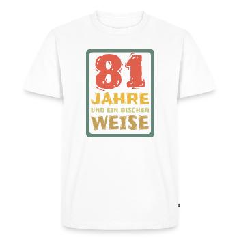 Proverbe 81 - T-shirt Premium bio Homme - blanc - Devant - Nico (187cm)