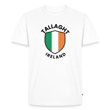 Tallaght Ireland Shield Flag - Men's Premium Organic T-Shirt - white - Front - Nico (187cm)
