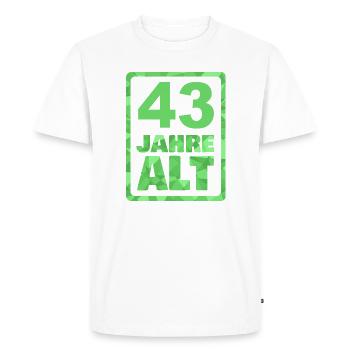 Alt 43 - T-shirt Premium bio Homme - blanc - Devant - Nico (187cm)